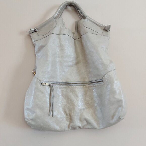 Anna Corinna leather mid city fold over tote - Picture 8 of 12